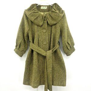 A'Reve Olive Pea Coat